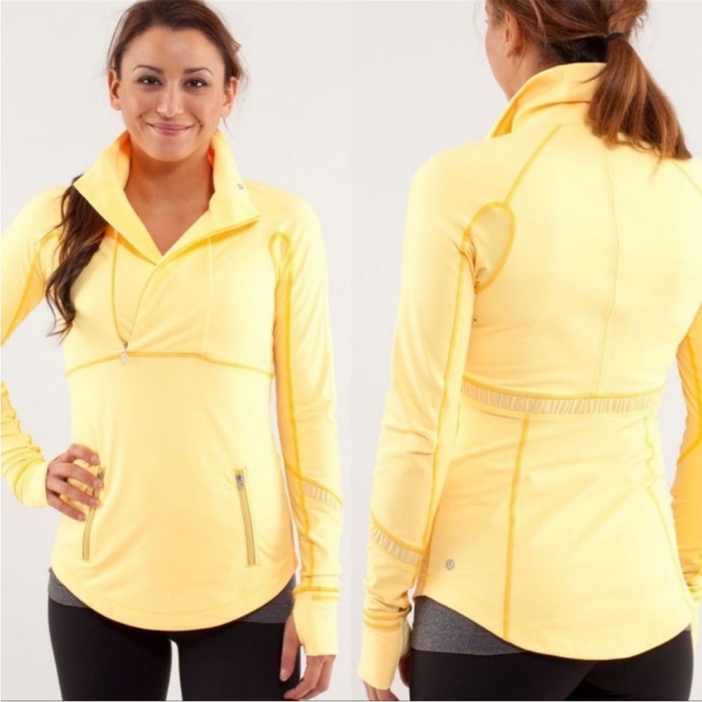 Lululemon asymmetrical 1/2 zip jacket